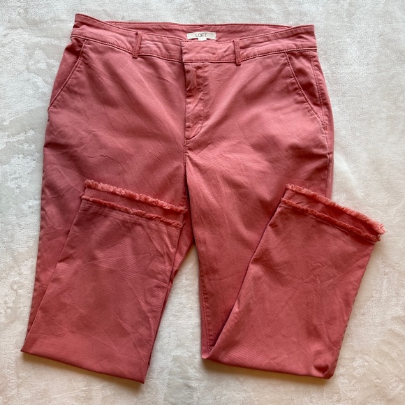 Loft Pants - Loft Size 12 Women’s Pants Salmon Pink Pants